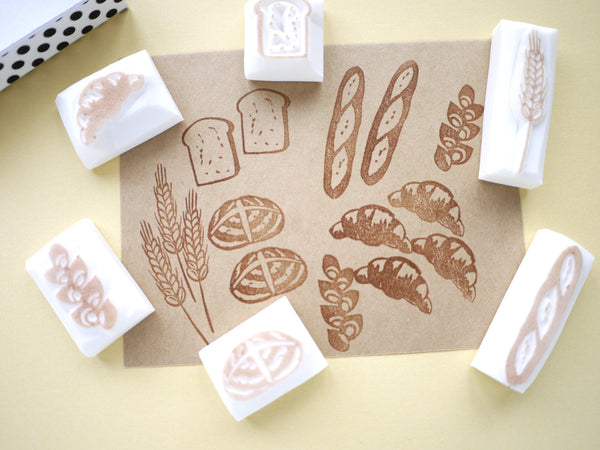 Bread decoration hobonichi stamps