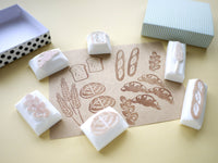 Bread decoration hobonichi stamps