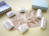 Bread decoration hobonichi stamps