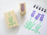 Lavender rubber stamp, Flower invitation stamp, Wedding stationery, Japanese rubber stamps