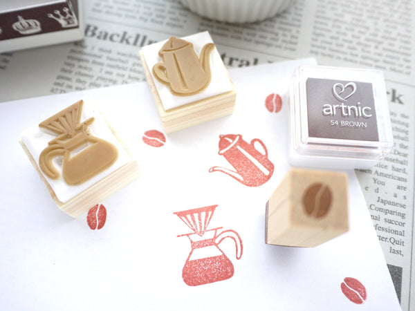 Coffee lover stamp, Coffee gift stamps set, Hobonichi decoration stamp, Unique rubber stamp, Japanese rubber stamps