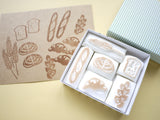 Bread decoration hobonichi stamps