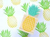 Pineapple rubber stamp, Pineapple decor, Summer invitation, Japanese rubber stamps, Unique rubber stamp