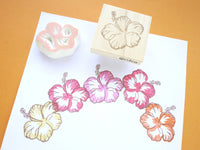 Hibiscus wedding decoration, Wedding stamp, Wedding flower, Japanese rubber stamps