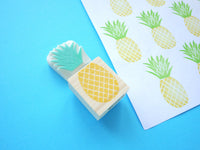 Pineapple rubber stamp, Pineapple decor, Summer invitation, Japanese rubber stamps, Unique rubber stamp