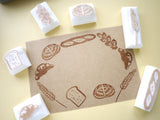 Bread decoration hobonichi stamps