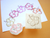 Hibiscus wedding decoration, Wedding stamp, Wedding flower, Japanese rubber stamps