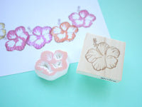 Hibiscus wedding decoration, Wedding stamp, Wedding flower, Japanese rubber stamps