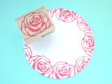 Rose rubber stamp, Flower wedding decoration, Real rose invitation, Japanese rubber stamps