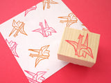 Origami crane, Wedding decoration, Japanese rubber stamp, Wedding stamp