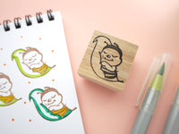 Bee stamp for your baby shower invitations, Bee rubber stamp, Cute rubber stamp, Japanese rubber stamp