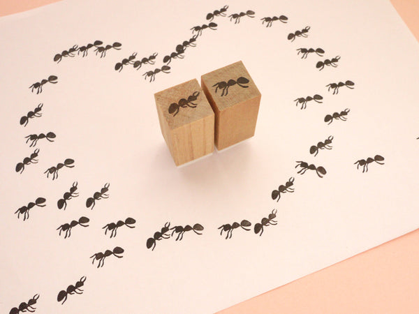 Ants rubber stamps, Unique stationery, Japanese rubber stamps, Unique rubber stamps