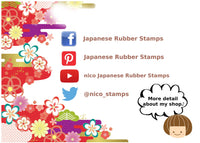 Japanese spiral art, Japanese stamp