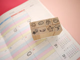 Hobonichi mini weather stamps