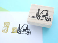 Forklift truck rubber stamp, Shenmue forklift stamp, Shenmue lover, Japanese rubber stamps