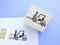 Forklift truck rubber stamp, Shenmue forklift stamp, Shenmue lover, Japanese rubber stamps