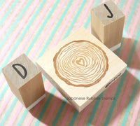 Forest wedding tree ring custom stamp, Tree ring rubber stamp, Wedding rubber stamp, Personalized stamp, Tree trunk rubber stamp