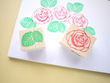 Rose rubber stamp, Flower wedding decoration, Real rose invitation, Japanese rubber stamps