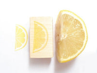 Lemon stamp, Half lemon, Kawaii stationery, Handmade rubber stamp, Japanese rubber stamps