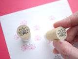 Lotus flower wedding decoration stamp