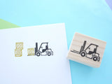 Forklift truck rubber stamp, Shenmue forklift stamp, Shenmue lover, Japanese rubber stamps