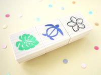 Hawaiian decor handmade stamps, Wedding decoration, Summer wedding