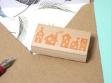 New home card, House rubber stamp, Lots of houses stamp, Cute decoration stamp, Japanese rubber stamps