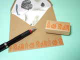 New home card, House rubber stamp, Lots of houses stamp, Cute decoration stamp, Japanese rubber stamps