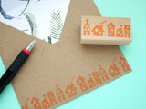 New home card, House rubber stamp, Lots of houses stamp, Cute decoration stamp, Japanese rubber stamps