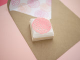 Dahlia flower stamp, Wedding rubber stamp, Flower decoration stamp, Wedding invitation stamp