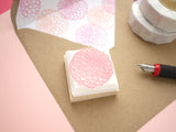 Dahlia flower stamp, Wedding rubber stamp, Flower decoration stamp, Wedding invitation stamp