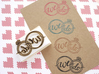 Wedding rubber stamp, We do invitation stamp, Invitation decoration, Wedding stamp