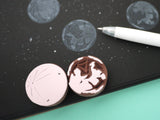 Full moon stamp, Moon decoration, Halloween rubber stamp, Unique rubber stamp, Japanese rubber stamps