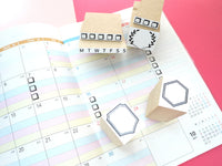 Bullet journal stamps, Hobonichi rubber stamps, Japanese rubber stamps