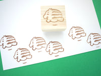 Baby wild boar rubber stamp, Japanese rubber stamps, Animal rubber stamps, Baby rubber stamp