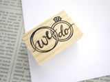 Wedding rubber stamp, We do invitation stamp, Invitation decoration, Wedding stamp