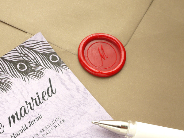 Sealing Wax stamp, Wedding Invitations, Initial stamp, Custom rubber stamps wedding, Personalized stamp