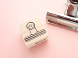 Bulldog clip hobonichi decoration stamp