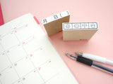 Hobonichi weather rubber stamp, Cute rubber stamps, Planner rubber stamps, Japanese rubber stamps