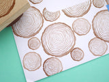 Tree ring invitation, Stump rubber stamp, Wedding rubber stamp, Unique decoration stamp, Japanese rubber stamps