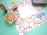 Tree ring invitation, Stump rubber stamp, Wedding rubber stamp, Unique decoration stamp, Japanese rubber stamps