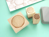 Tree ring invitation, Stump rubber stamp, Wedding rubber stamp, Unique decoration stamp, Japanese rubber stamps