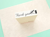 Wedding stamp, Thank you antique sign stamp, Gift wrapping stamp, Unique rubber stamp