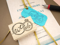 Wedding rubber stamp, We do invitation stamp, Invitation decoration, Wedding stamp