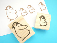 Penguin rubber stamp, Baby penguin, Christmas greetings, Japanese rubber stamps, Cute rubber stamps