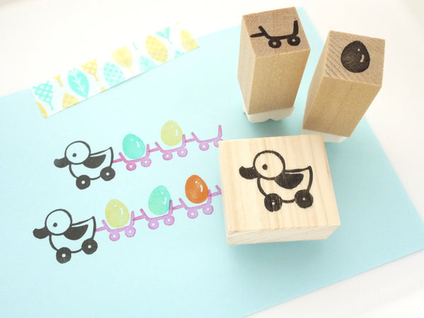 Duck Rubber stamp, Baby shower decoration stamps, Unique rubber stamp, Japanese rubber stamps