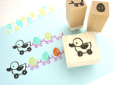 Duck Rubber stamp, Baby shower decoration stamps, Unique rubber stamp, Japanese rubber stamps