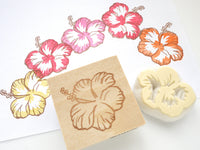 Hibiscus wedding decoration, Wedding stamp, Wedding flower, Japanese rubber stamps