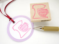 Mixer stamp, Baking lover gift, Homemade tag stamp, Unique rubber stamp, Cooking lover gift idea, Japanese rubber stamp