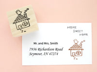 Home sweet home, House rubber stamp, New home rubber stamp, Japanese rubber stamps